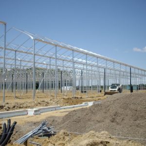 greenhouse construction progress
